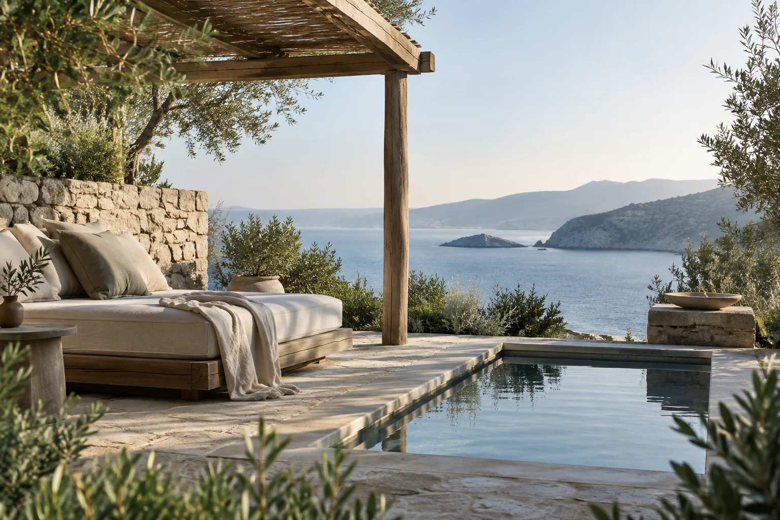 A secluded Mediterranean wellness retreat